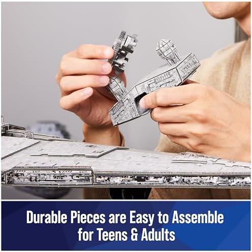 4D Build, Star Wars Deluxe Imperial Star Destroyer 3D Model Kit, Star Wars Collectibles & Desk Decor, Adult Puzzle, Building Toys, 278 Pieces, 3D Puzzles, Gift Ideas for Ages 12 & Up