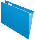 Pendaflex Recycled Hanging Folders, Legal Size, Blue, 1/5 Cut, 25/BX (81623)