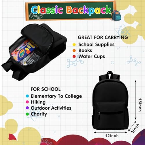 Gilprop 81 Pcs School Supplies Kit Back to School Supply Bundle, Black