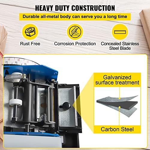 VEVOR Water-Activated Tape Dispenser, Maximum 39.4" x 3.94" Tape, Adjustable Length, Width & Water Level, Manual Tape Dispenser w/Water Brush, Carton Packaging for Express Box, Gift Box