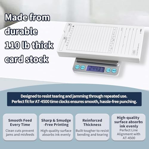 300 Time Cards AT-4500 Time Cards 6-Packs of 50ea (with separate box)