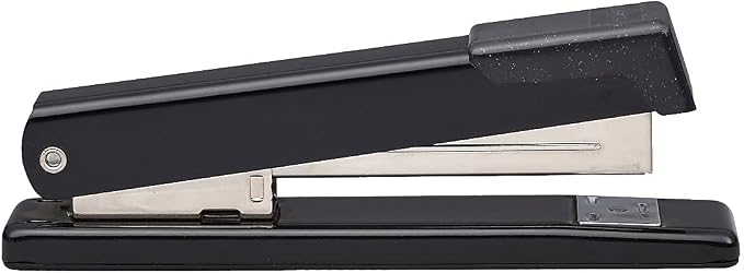Bostitch Office Classic Metal Desktop Stapler, 20 Sheet Capacity, Dual Clinch, Opens for Tacking, Full-Strip, Black