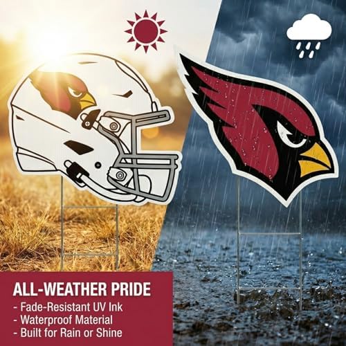 NFL Logo & Helmet 2 Pack Yard Sign Set