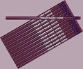 ezpencils - Personalized Metallic Pink Round Pencil - 12 pkg - ** FREE PERZONALIZATION **