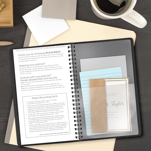 AT-A-GLANCE 2027 Appointment Book Planner, Weekly, 5" x 8", Hourly, Black (700750527)