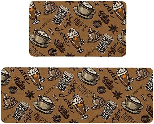 Kitchen Rugs and Mats Set of 2,Floor Mats for Home Kitchen Decor Mat