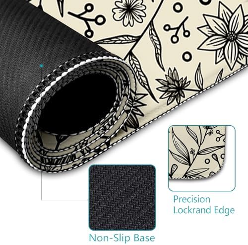 LIMKRIAN Bat Mouse Pad, Large Gaming Desk Mat, 31.5 x 11.8 in Gothic Decor