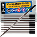 Replacement for Cross 8513 - Ballpoint Pen Refill - 12 Black