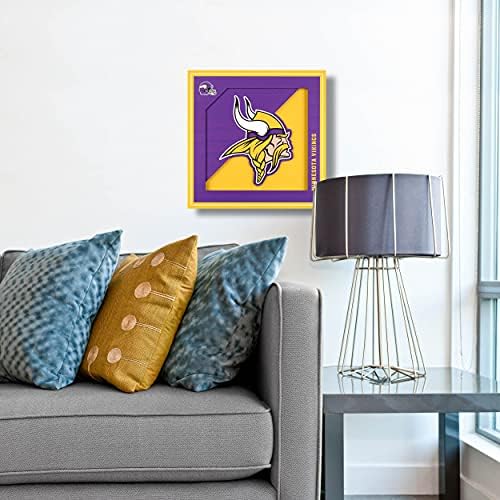 YouTheFan NFL Minnesota Vikings 3D Logo Series Wall Art