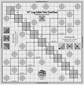 Creative Grids 10in Log Cabin Trim Tool Quilt Ruler – CGRJAW10 – Made in USA, 10-1/2in x 10-1/2in, Non-Slip Grip Acrylic Quilting, Sewing, Crafting, Patchwork Ruler & Template