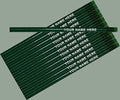 ezpencils - Personalized Metallic Green Round Pencil - 12 pkg - ** FREE PERZONALIZATION **