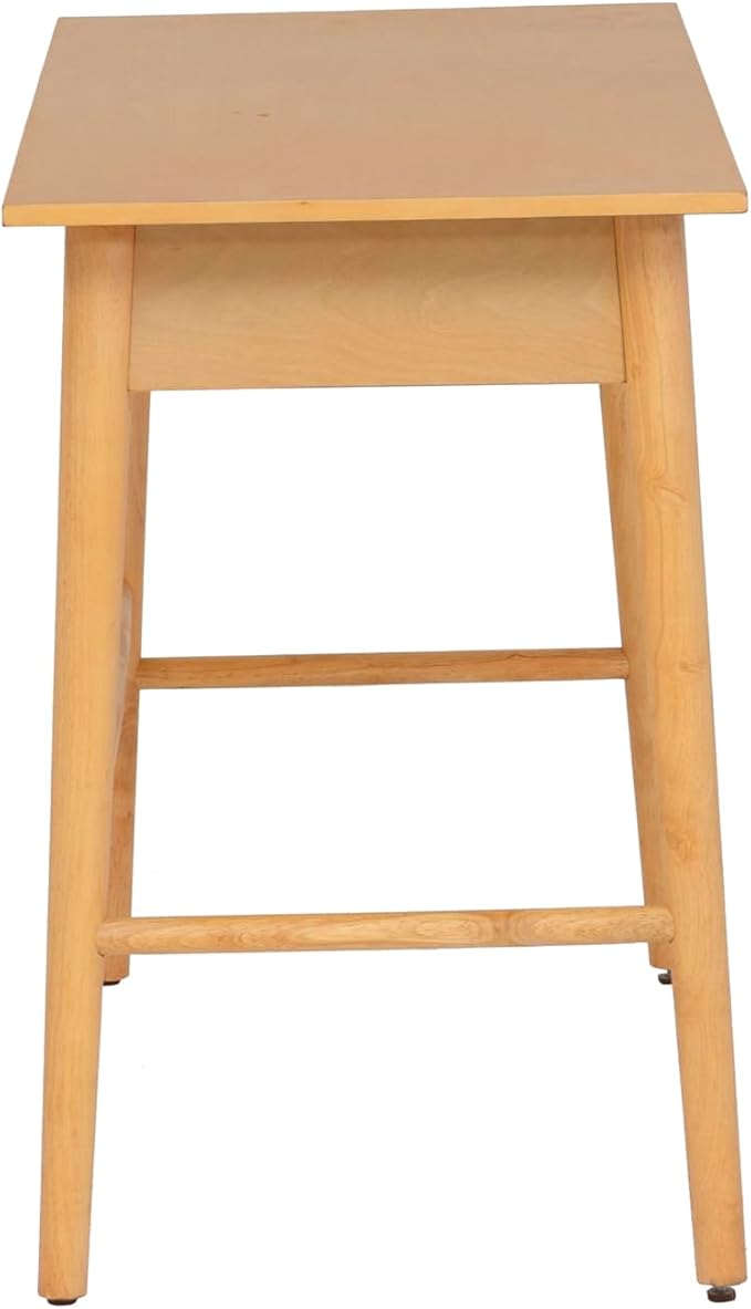 Linon Melissa Natural Wooden One Drawer Writing Desk