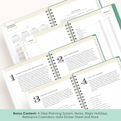 Blue Sky Day Designer 2027 Weekly & Monthly Planner, 5"x8", Peyton White