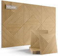 Fluxynara 6-Pack Large Felt Bulletin Board, Natural Oak Facet
