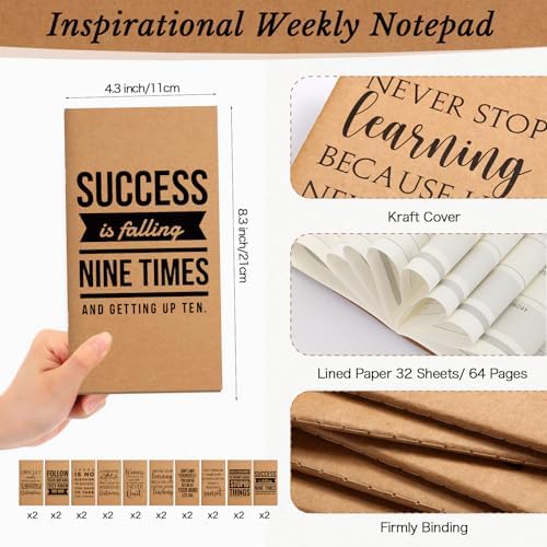 Spakon 40 Set Bulk 2026-2027 Pocket Planners with Pen Small Daily Weekly Planner Journal to Do List Goal Notepad Back to School Gifts for Teacher Student Staff Employee Coworker Volunteer Appreciation