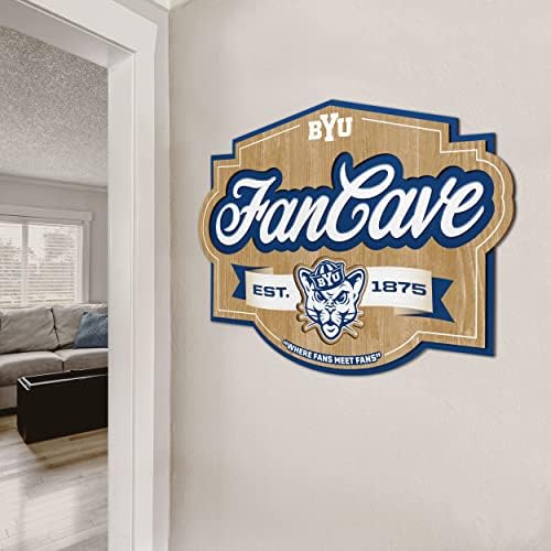 YouTheFan NCAA Officially-licensed FanCave 3D wall art - ready-to-hang, 3D multi-layered construction - floating wall mount design - Perfect fan gift