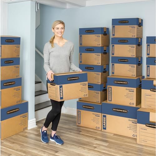 Bankers Box 8-Pack Medium Prime HD Moving Boxes with Reinforced Handles