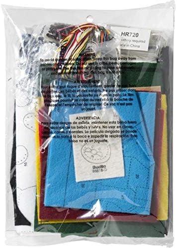Bucilla 18-Inch Christmas Stocking Felt Appliqué Kit, 86818 Christmas Village