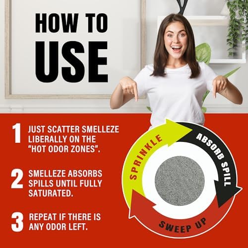 SMELLEZE Medical Waste Clean Up Deodorizer & Solidifier - 50 lb. Bag