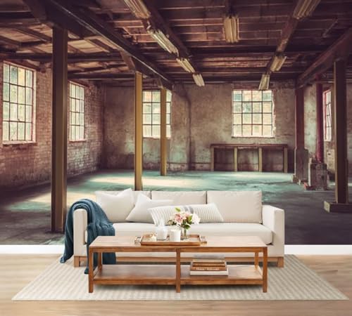 Wall Mural Peel and Stick Empty Office Area Large Wallpaper Self Adhesive Contact Paper Removable 3D Wall Sticker for Living Room Bedroom 94"x132"