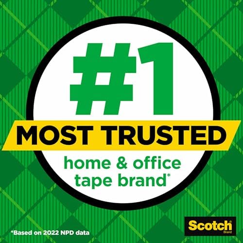 Scotch Magic Tape, Invisible, Home Office Supplies and Back to School Supplies for College and Classrooms, 3 Rolls, Clear (Pack of 5)