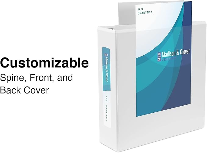 Staples Heavy-Duty 1.5 Inch 3-Ring View Binders with D-Rings, White, Four Interior Pockets, Durable Office Binders, 3 Pack