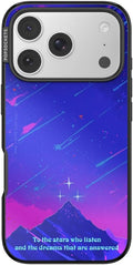 PopSockets iPhone 17 Pro Phone Case with MagSafe, Wireless Charging Compatible, Bookish - Mirror Starfall