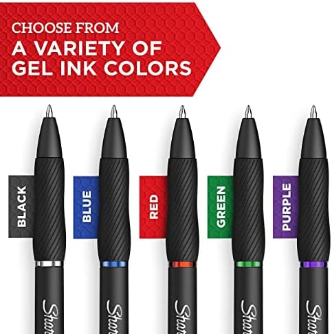 Sharpie S-Gel Pens, Fine Point (0.5mm), Blue Gel Ink, For Home, Office, School (Pack of 24)