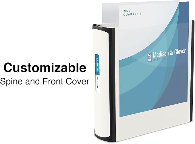 Staples Better 4-Inch 3-Ring View Binder, White, Reinforced Spine | High-capacity durable binder for school and everyday office storage.