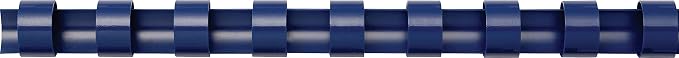 Fellowes 52392, Plastic Combs - Round Back, 3/4", 100 Pack, Navy