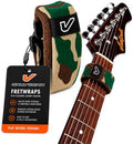 Gruv Gear Fret Wrap & Guitar Mute, Fretwrap for Acoustic, Electric & Bass | String Dampener Recording, Tapping & Practice Accessory (1 Pack, Extra Large Camo Green, Fits 7-12 String Bass, Extended