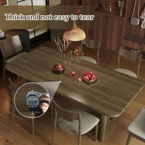Wood Contact Paper, Walnut Wood Peel and Stick Wallpaper for Cabinets Textured, Self Adhesive Waterproof Wood Grain Wall Paper Easy to Clean for Furniture Countertops Drawer Shelf Liner 15.7"×472.4"