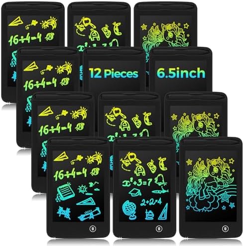 Zhehao 12 Pcs LCD Writing Tablet for Kid 6.5'' Doodle Board Drawing Tablet