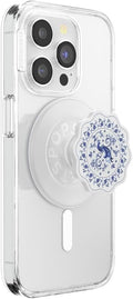 PopSockets Phone Grip for MagSafe, Magnetic Holder- Peacock Saucer | Removable, For Kindle / Android / iPhone, With Magnet, Phone, Women, Electronic Accessories, For iPad/Kindle/iPhone/Android