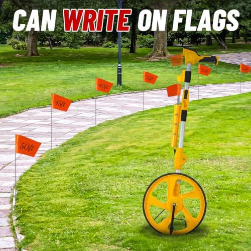 Zozen Measuring Wheel Digital Display,20 Marking Flag&Holder, Foldable