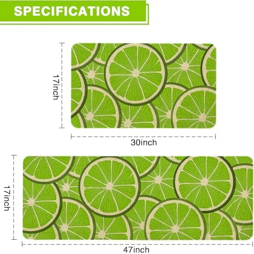 Kitchen Rugs and Mats Set of 2,Floor Mats for Home Kitchen Decor Mat