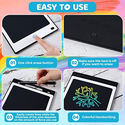 Zhehao 32 Pcs LCD Writing Tablet for Kids 8.5" Erasable Doodle Board