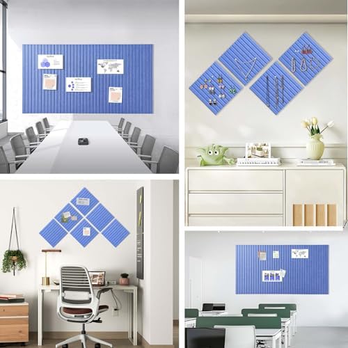 Large Felt Bulletin Board 48" x 24", Sky Blue
