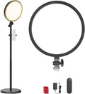 NEEWER Basics 13" 45W Large Ring Light with 66" Stand, 3000K-6500K CRI95+ Full Screen LED Panel Lighting with Phone Holder/Remote for Video Recording Selfie Streaming Makeup Studio Photography, BR45B