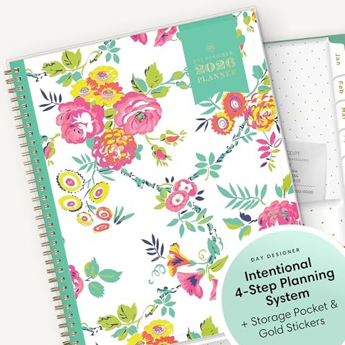 Blue Sky Day Designer 2026 Weekly & Monthly Planner, 8.5"x11", Peyton White