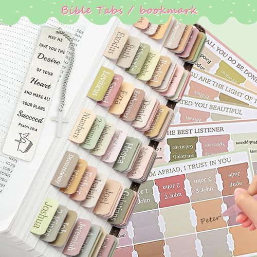 SHINYHARBOR 47Pcs Bible Study Journaling Supplies Kit for Women, Green
