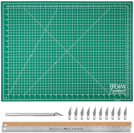 WA Portman Sewing Cutting Mat, Precision Knife, Blades, & Ruler Set