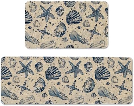 Kitchen Rugs and Mats Set of 2,Floor Mats for Home Kitchen Decor Mat