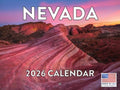 Nevada Calendar 2026 Wall 12 Month Monthly NV Scenic Souvenirs Themed Gifts | American Made In The USA