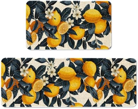Kitchen Rugs and Mats Set of 2,Floor Mats for Home Kitchen Decor Mat