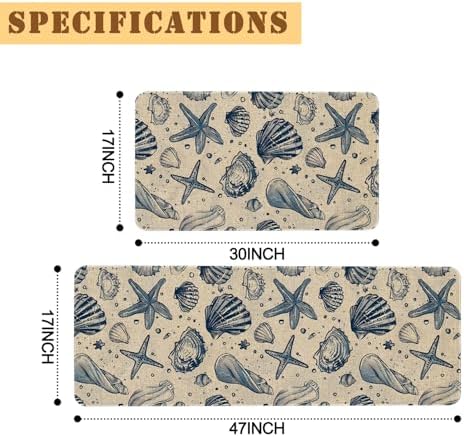 Kitchen Rugs and Mats Set of 2,Floor Mats for Home Kitchen Decor Mat