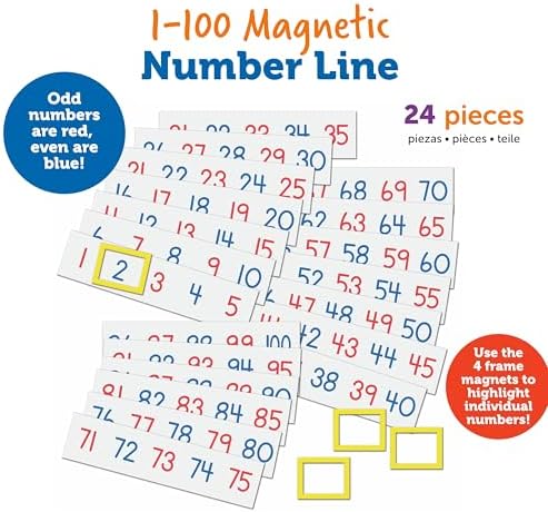 Learning Resources Magnetic Number Line 1-100