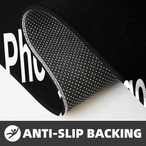 Custom Kitchen Mat 2 Sets, Personalized Absorbent Rugs for Countertop Office Home, Non Slip Carpet Add Photo Text Logo Indoor Outdoor Decor Doormat