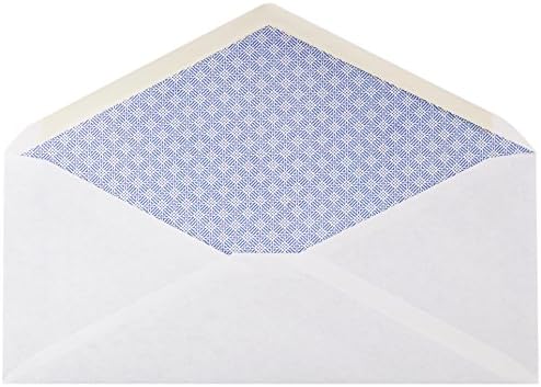 Amazon Basics #10 Security Tinted Business Envelopes for Documents and Invoices,Quality Seal,4-1/8" x 9-1/2",White,500 Count (Pack of 5)