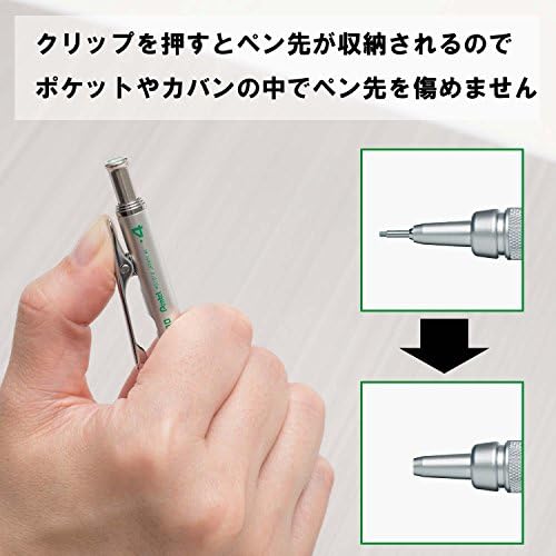 Pentel Graph Gear 1000 Mechanical Drafting Pencil 0.4mm Green (PG1014)